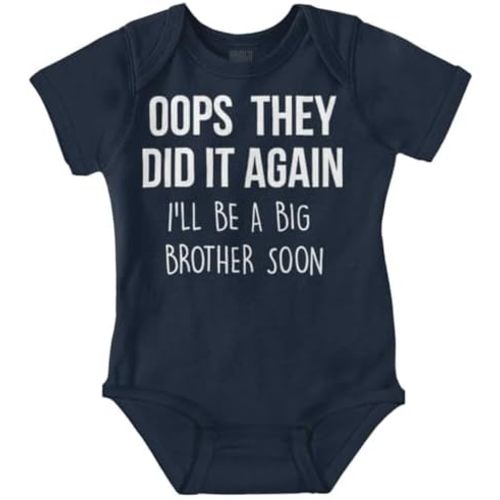 Brisco Brands Funny Big Brother Baby Announcement Baby Bodysuit Jumper Boys