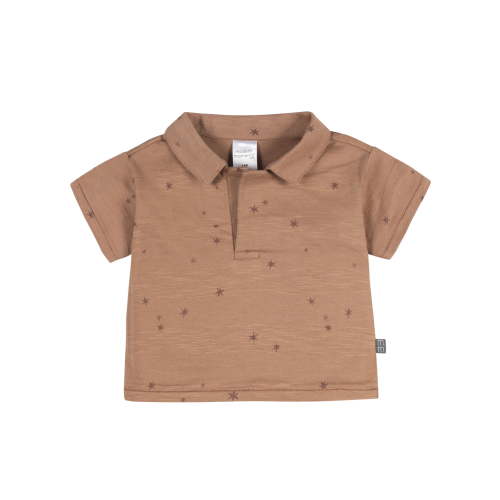 Modern Moments by Gerber Baby Boy Organic Johnny Collar Top, Sizes 0/3 Months - 24 Months