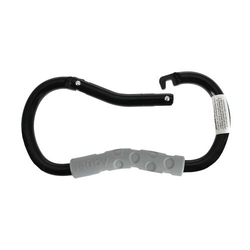 Nuby Handy Hook Stroller Organizer Set| 4 Pack | for Shopping Bags, Diaper Bags, Keys, Toys | 1 Large Carabiner Hook, 1 Small Carabiner Hook and 2 Stroller Clips