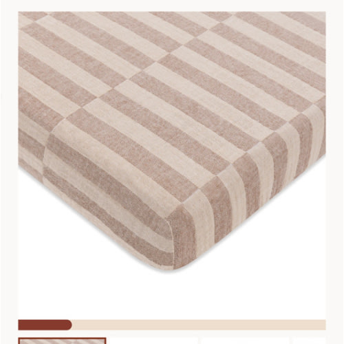 Babyletto Mini Crib Sheet in GOTS Certified Organic Muslin Cotton