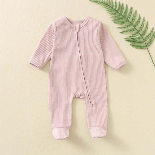Cowsor Organic Cotton Baby Footie Pajamas Newborn Soft Zip Sleeper