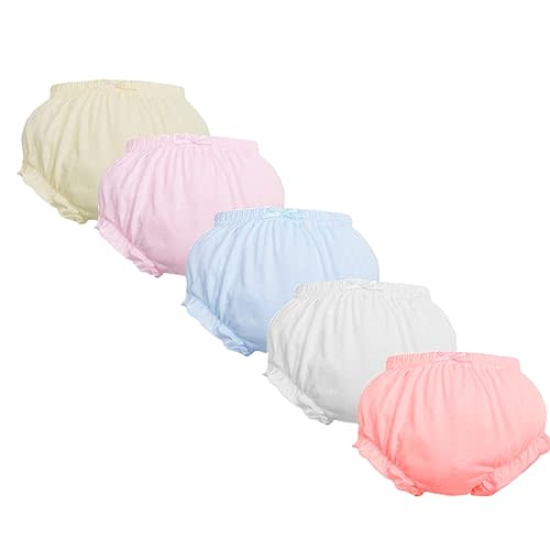 Baby Diaper Covers for Girls Newborn Soft Cotton Bloomers Toddler Underwear