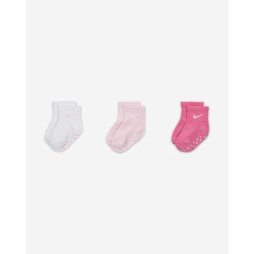 Nike Core Swoosh Baby (6-12M) Gripper Socks Box Set (3 Pairs). Nike.com
