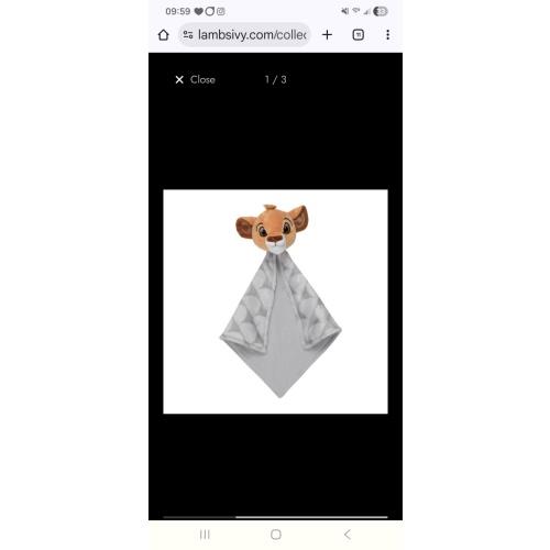 THE LION KING Security Blanket Lovey