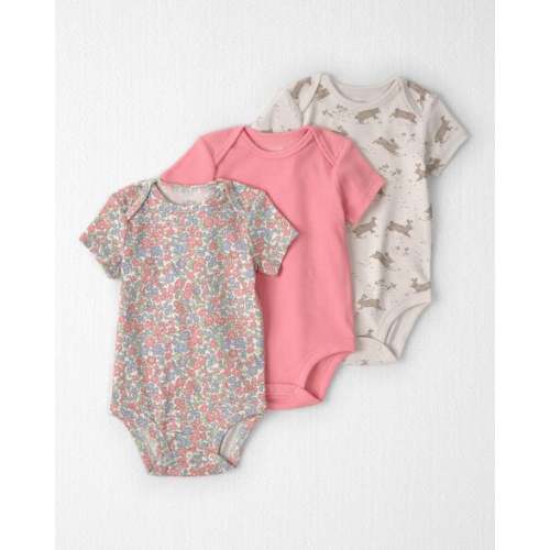 Baby Girl 3-Pack Organic Cotton Bodysuits  - Little Planet | Carter's