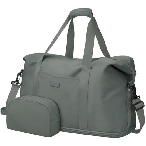 Expandable Travel Duffle Bags Weekender Overnight Bags for Women Men Hospital Bag for Women Labor Delivery with Toiletry Bag Waterproof