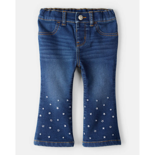Baby Girl Star Denim Flare Jeans - Blue - OshKosh B'gosh | Carter's