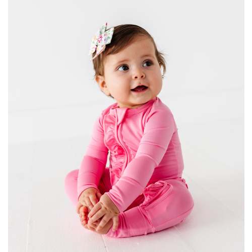 Prism Pink Ruffle Convertible Romper