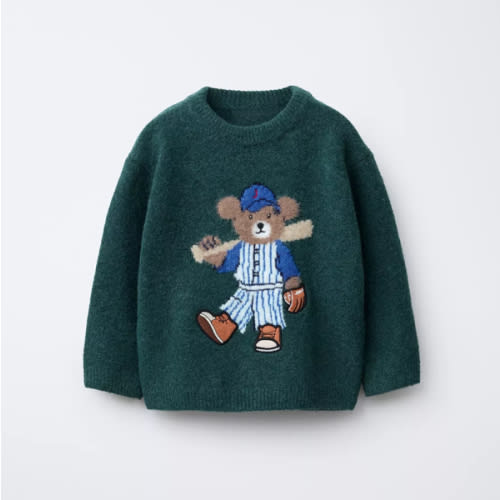 BEAR KNIT SWEATER - Green marl | ZARA United States