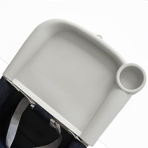 Silicone Baby Dining Tray Compatible with Inglesina Fast Table Chair and Hooked High Chair, Easy to Carry Set Up & Clean BPA-Free Great for Developing Your Baby's Independent Eating Skills - Gray