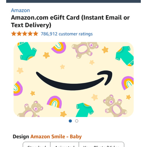 Amazon.com: Amazon eGift Card Smile - Baby: Gift Cards
