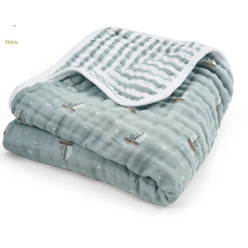 aden + anais Organic Cotton Muslin Blanket in Sailing Seas
