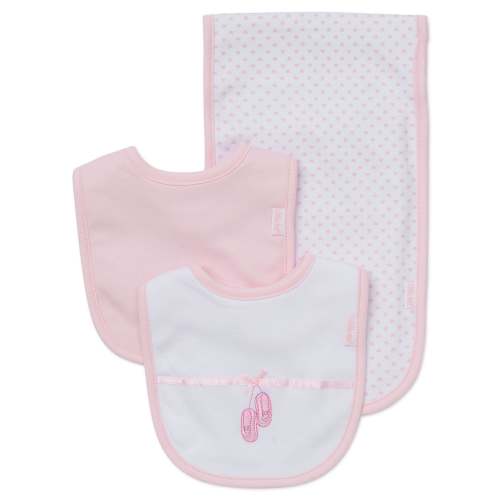 Prima Ballerina Bib & Burp Set