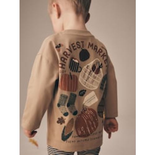 Buy Cream Harvest Market Graphic Printed Top and Legging Set (3mths-7yrs) from Next USA