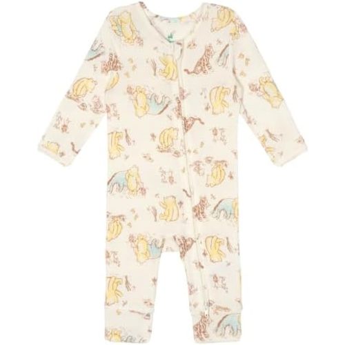 Disney Baby Girls Classic Winnie the Pooh 2-Way Zip Coverall