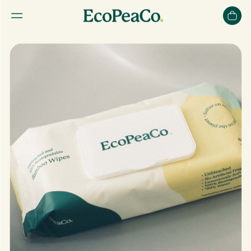 Box of Unbleached Biodegradable Bamboo Baby Wipes | Eco Pea Co. – EcoPeaCo.