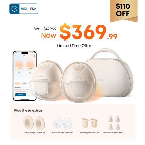 eufy Wearable Breast Pump S1 Pro Essential Kit with 24mm Flange