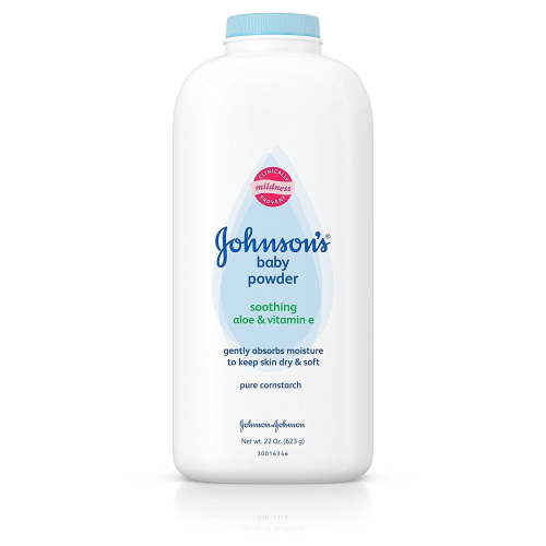 Johnson's Original Baby Powder, Pure Cornstarch with Aloe & Vitamin E for Kids, 22 Ounce (Pack of 2)