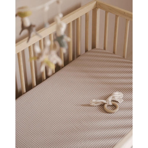 Gingham Crib Sheet | Thistle