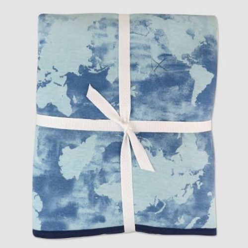 Honest Baby Organic Cotton Lightweight Knit Quilt - Watercolor World