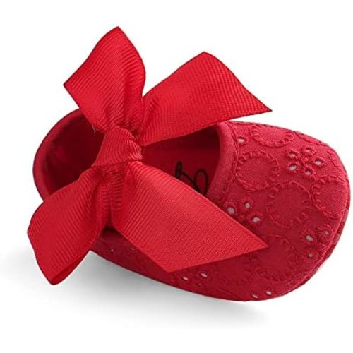 Baby Girls Princess Bowknot Soft Sole Cloth Crib Shoes Sneaker