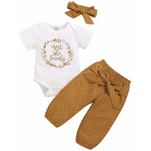 Toddler Baby Girl Clothes Newborn Outfit Ruffle Sleeve Romper Onesies Floral Pants Set Cute Infant Baby Clothes Summer
