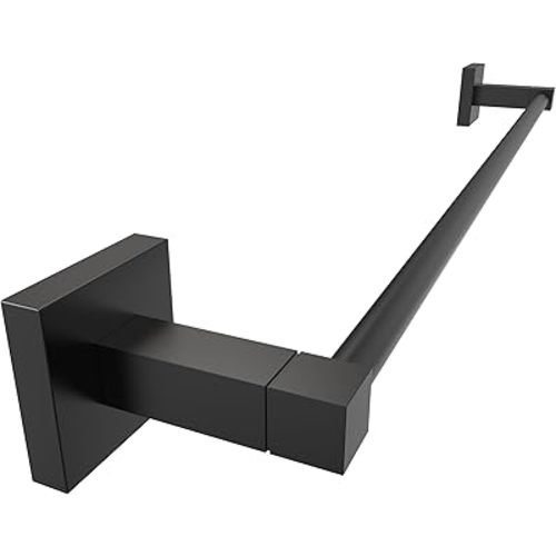 RUACQ Towel Bar 24inch, Towel Racks for Bathroom, 304 Stainless Steel Towel Holder Wall Mounted, Heavy Duty Bathroom Decor Towel Rod (Matte Black)