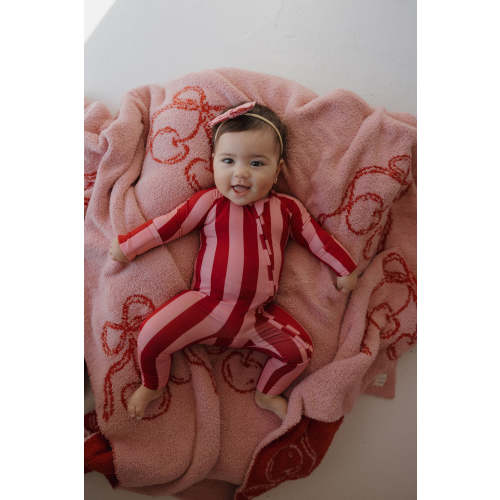 Bamboo Zip Pajamas | Iconic Stripe