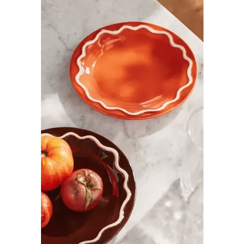 Lucie Portuguese Stoneware Dessert Plates, Set of 4 - Mango
