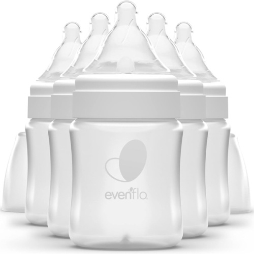 Evenflo Feeding Premium Proflo Venting Balance Plus Wide Neck Baby, Newborn and Infant Bottles - Developed by Pediatric Feeding Specialists - 5 Ounce (Pack of 6)