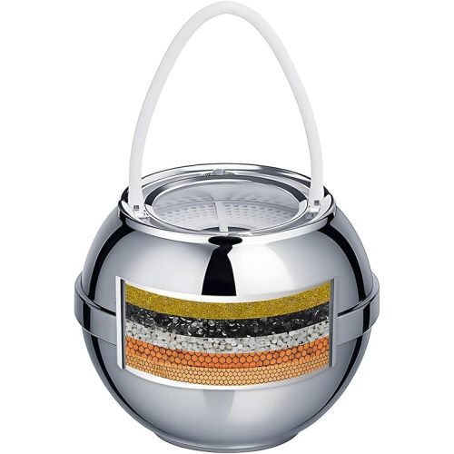 Bath Filter for Tub - Kinder Water Filter for Bathtub, Hard Water Softener to Remove Lead,Chlorine and Fluoride, Improve Skin, Hair and Nails Condition,Chrome