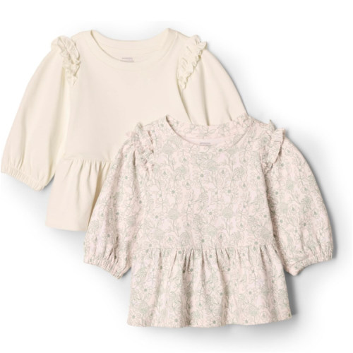 Amazon Essentials x Sofia Grainge Toddler and Baby Girls' 3/4 Sleeve Knit Top