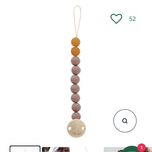 Natural Rubber Pacifier Clip