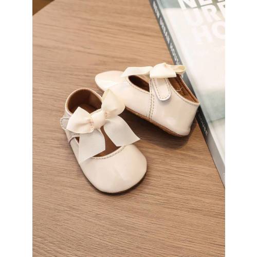 1 Pair Cute Bow Princess Style Toddler Girl First Walking Shoes | SHEIN USA
