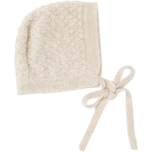 Inca Fashions Textured Knit Alpaca Unisex Baby Bonnet – Soft, Warm & Hypoallergenic