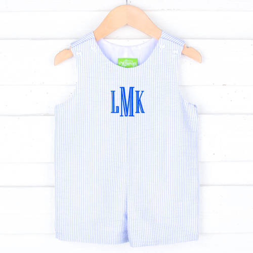 Light Blue Stripe Seersucker Jon Jon