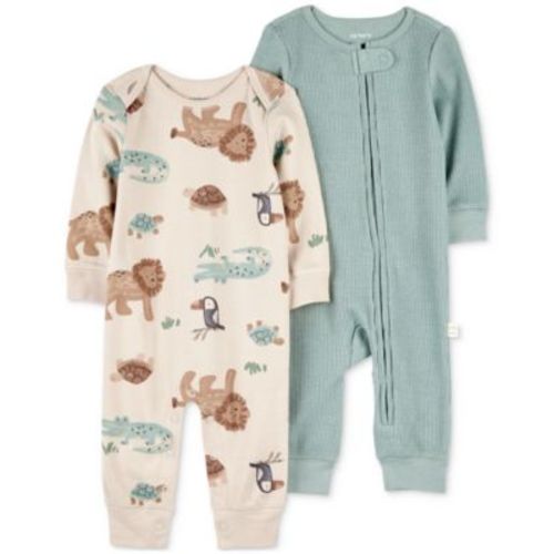 Baby Boys 2-Pk. Long-Sleeve Jumpsuits