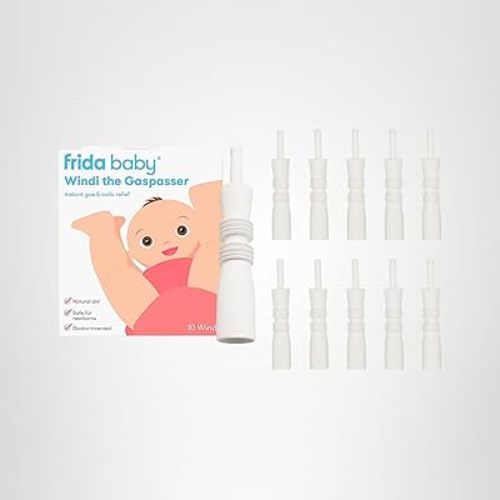 Frida Baby Windi Gas Passer, Baby Gas Relief, Colic Baby Relief, Made in USA, 100% Natural, Safe & Effective Instant Constipation Relief for Babies & Infants, 10ct