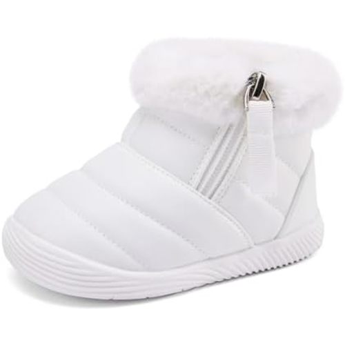 BMCiTYBM Baby Boy Girl Snow Boots Waterproof Winter Warm Booties Nonslip Lightweight Outdoor Shoes for First Walkers 6 9 12 18 24 Months(Infant/Toddler)