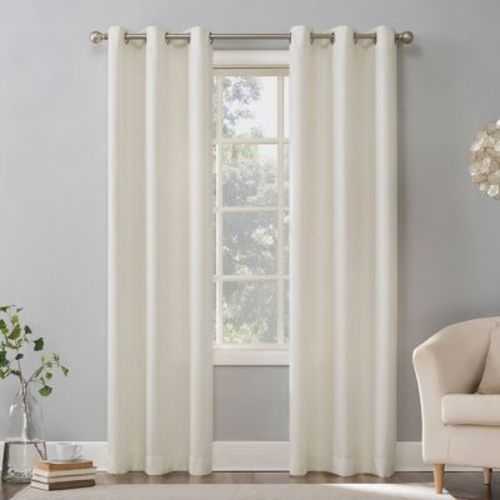 Sora Casual Textured Light Filtering Grommet Top Curtain Panel - No. 918