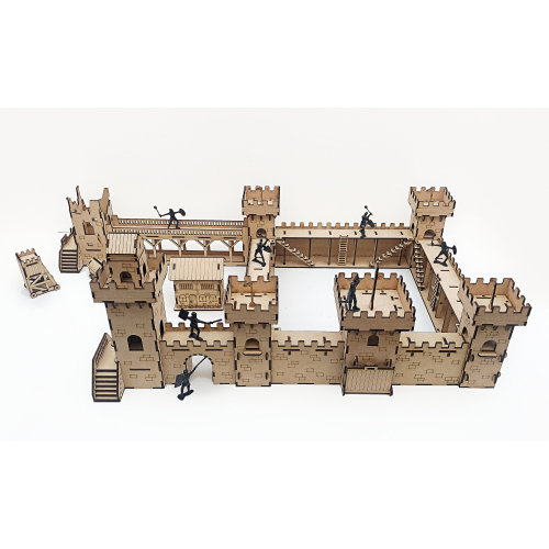 Deluxe Large Wooden Castle Kit That Will Transport Your Child to Another Time