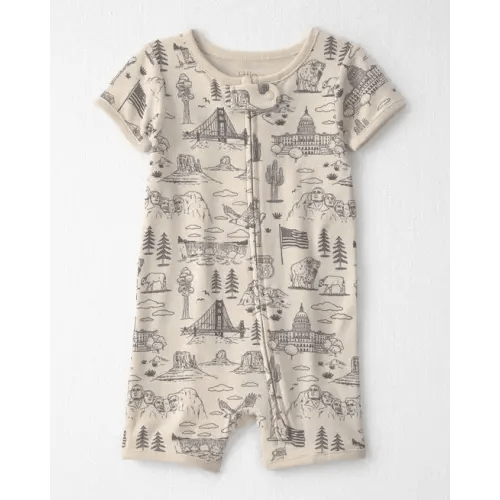 Baby Organic Cotton 1-Piece Pajama in Stars Stripes and Sights - Little Planet | Carter's