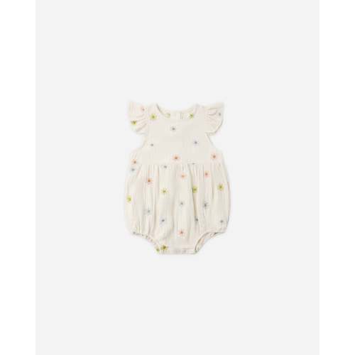 Amelia Romper Embroidered Daisies