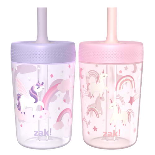 Zak Designs 2 pack Rainbow Magic 12oz PP Capri Tumbler (Online Only)