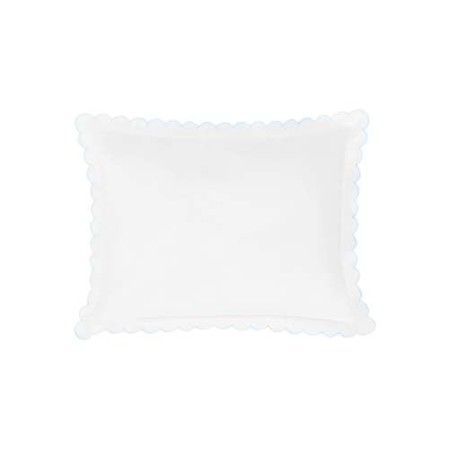 Scallop Baby Pillowcase - Sky