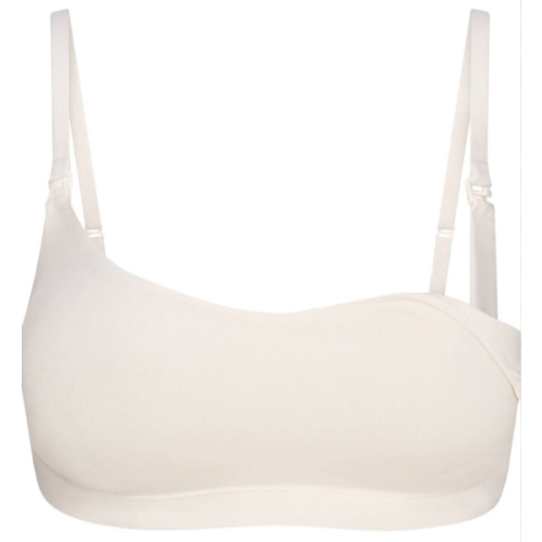COTTON JERSEY MATERNITY NURSING SCOOP BRALETTE | MARBLE | SKIMS
