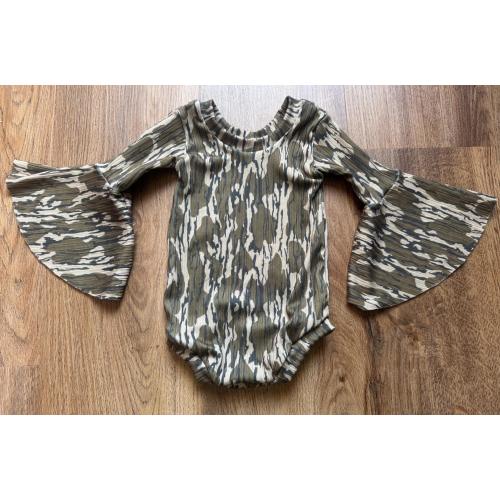 bottom land  camo bell sleeve onesies or shirt! !