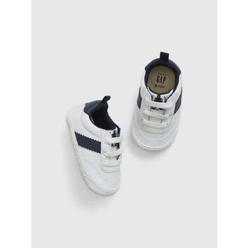 Baby Stripe Sneakers in new off white, size: 0-3 M