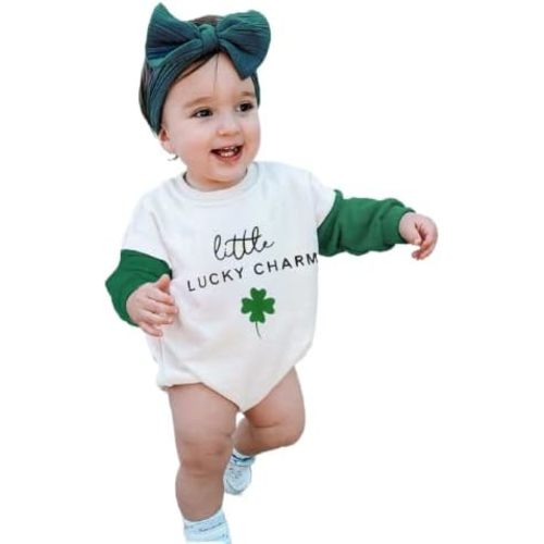Sasaerucure Infant Toddler Baby Girl Power Outfits Long Sleeve Romper Letter Bodysuit One Piece Jumpsuit Fall Winter Onesie