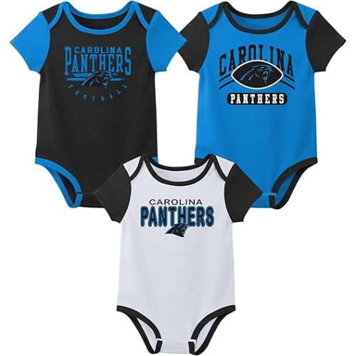 Outerstuff NFL Teams Newborn Baby and Infant Short Sleeve Bodysuit Variety 3-Pack (0-18m)